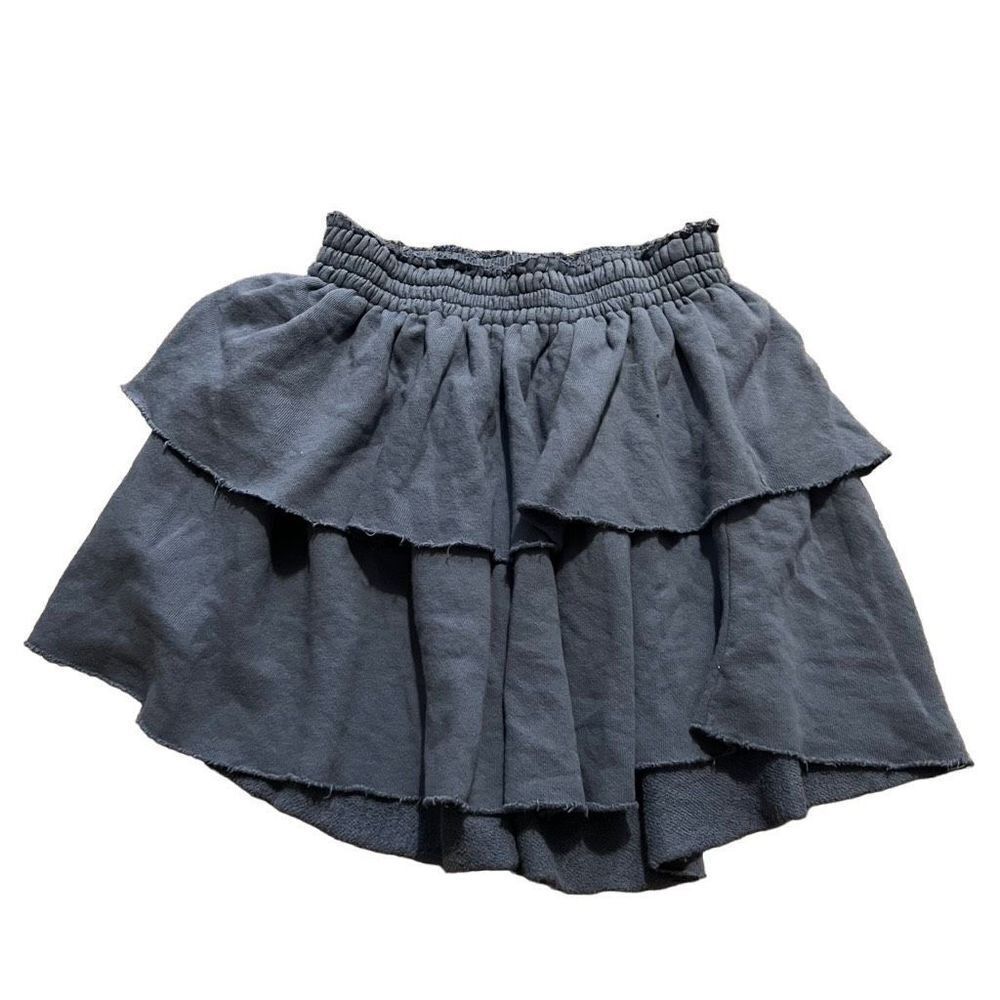 Aerie blue mini tiered skirt size small